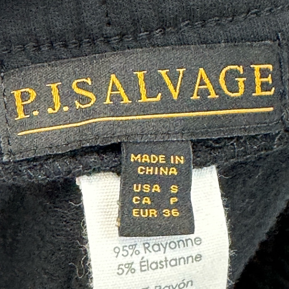 PJ Salvage Drawstring Tie Dye Lounge Sleep Jogger Pants - Black Rust Orange - Picture 6 of 9